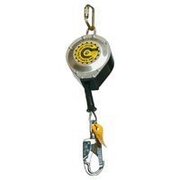 Qual-Craft 10915-QC Self Retracting Cable With Carabiner, Swivel Top, Snap Hook and Tag Line, 30 ft L 10915